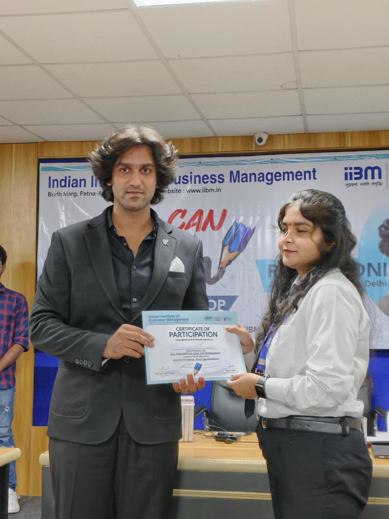 Rahul Soni Conducts “All Can Sketch” Workshop for PGDM, BBA, BCA & MAMC Students at IIBM and ZHI Patna